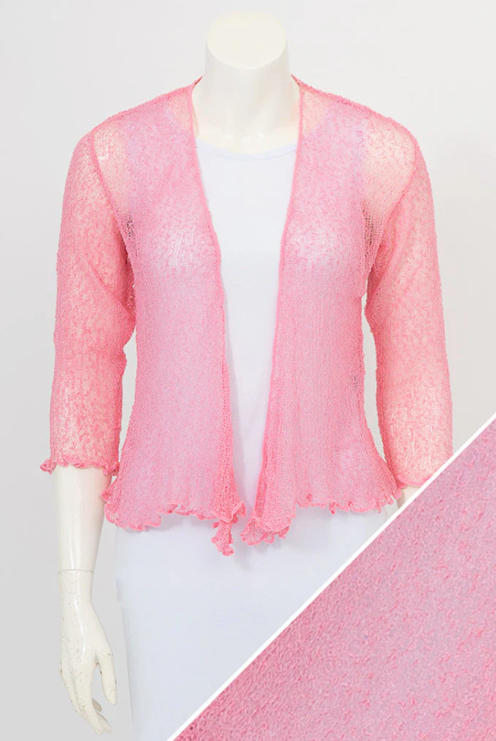 Blue Sky cardigan, short mesh shrug (12+ colors)