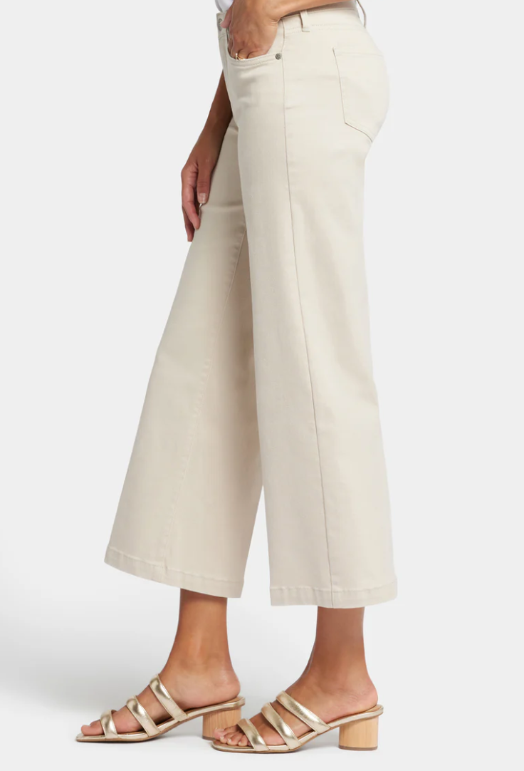 NYDJ Teresa wide leg jeans, Feather wash ankle