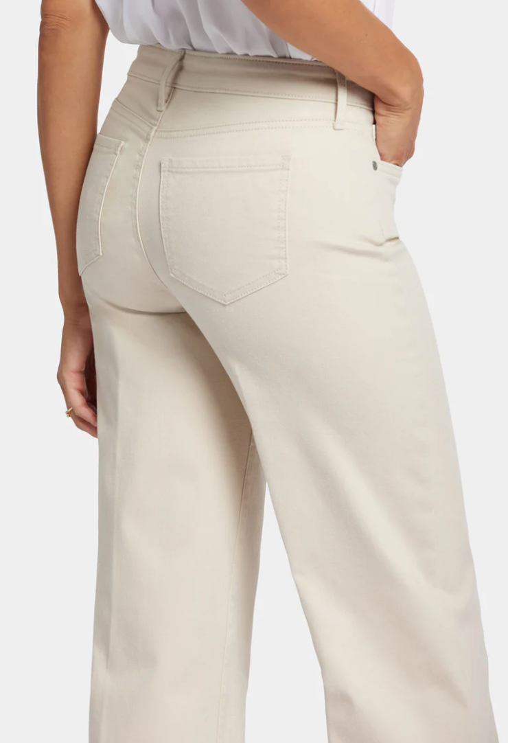 NYDJ Teresa wide leg jeans, Feather wash ankle