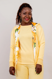 Blue Sky Sky hoodie, cotton satin lined