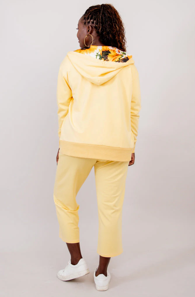 Blue Sky Sky hoodie, cotton satin lined
