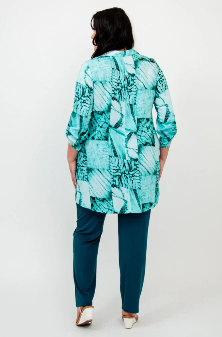 Túnica Blue Sky Celine, lino de bambú