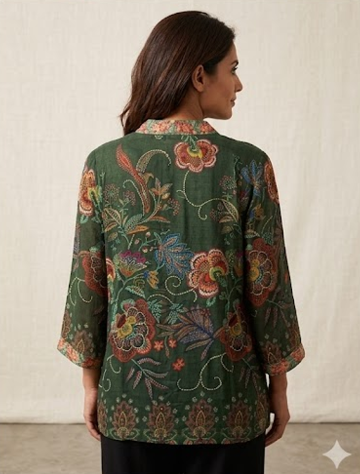 All About Her jacket 6121, embroidered