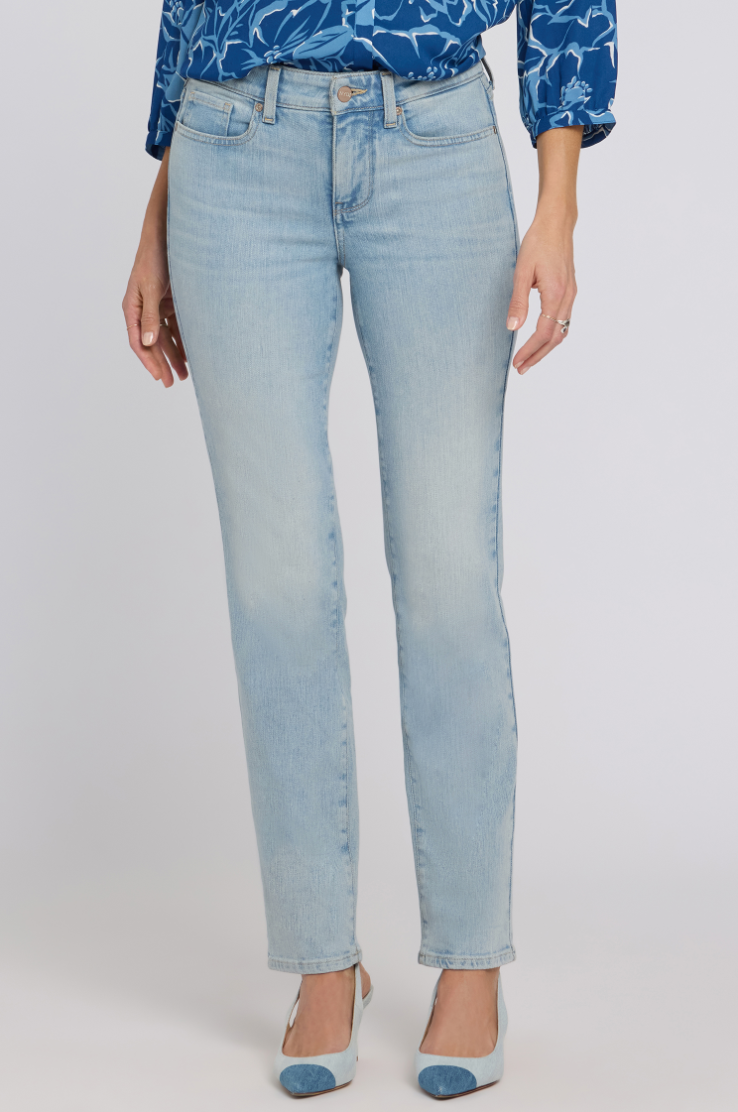 NYDJ Sheri slim jeans, Keys View wash X-belt loops