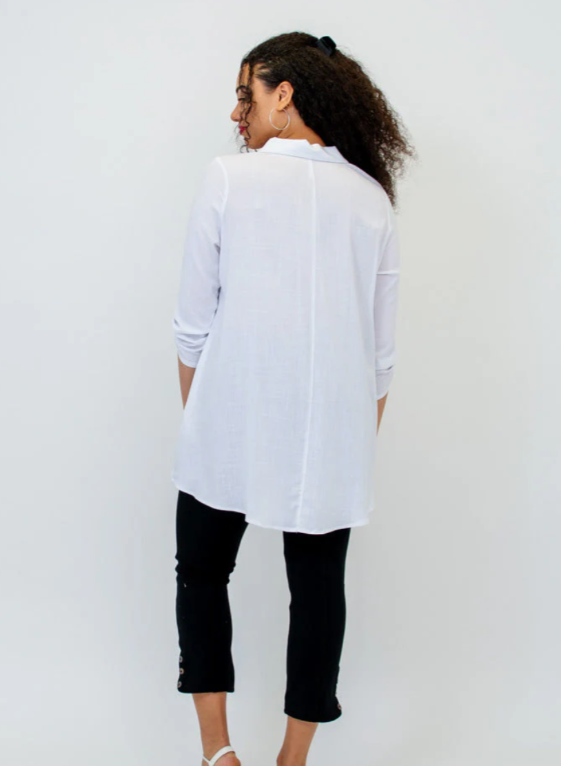 Blue Sky Celine tunic, bamboo linen