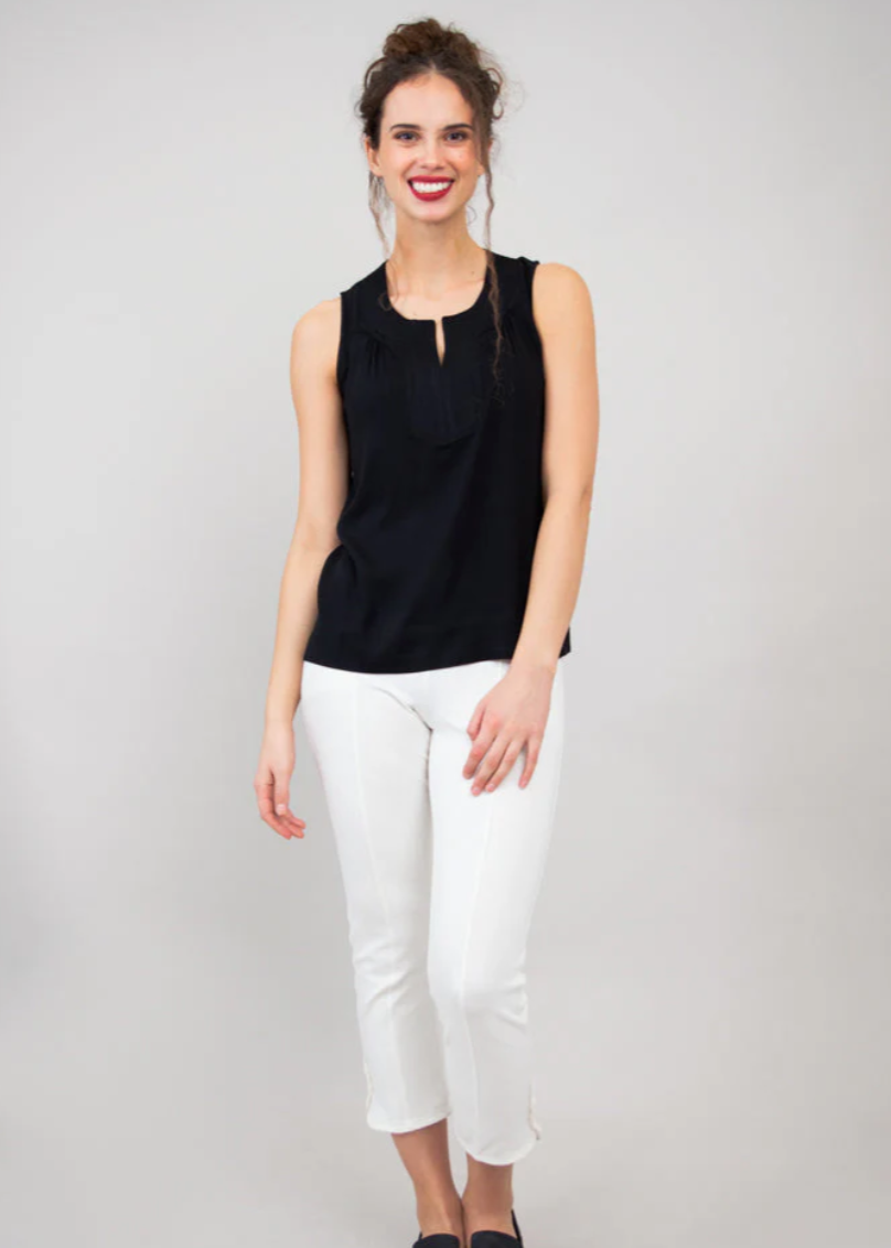 Blue Sky Scarlette tank, bamboo linen (2 colors)