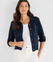Nic + Zoe jacket 252099, Denim Look knit