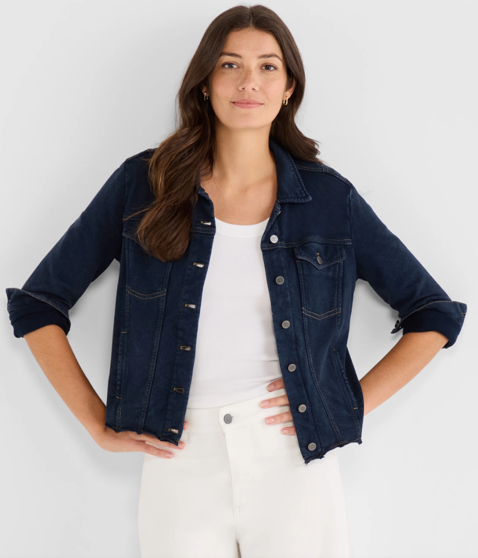 Nic + Zoe jacket 252099, Denim Look knit