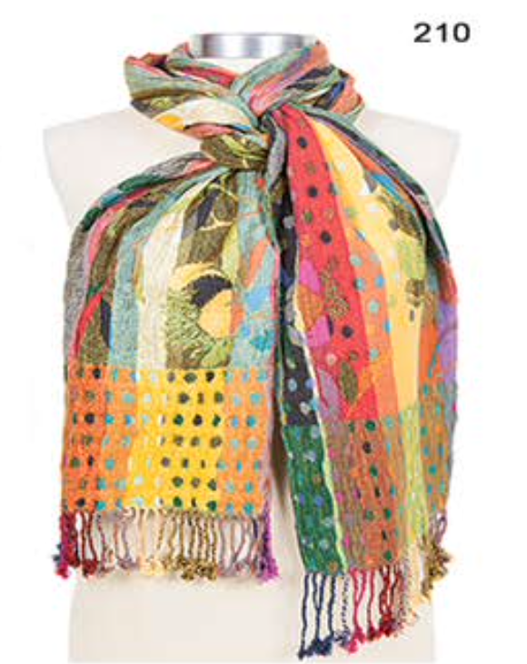 Rapti scarf 8402LY, silk/lycra print (8 prints/colors)