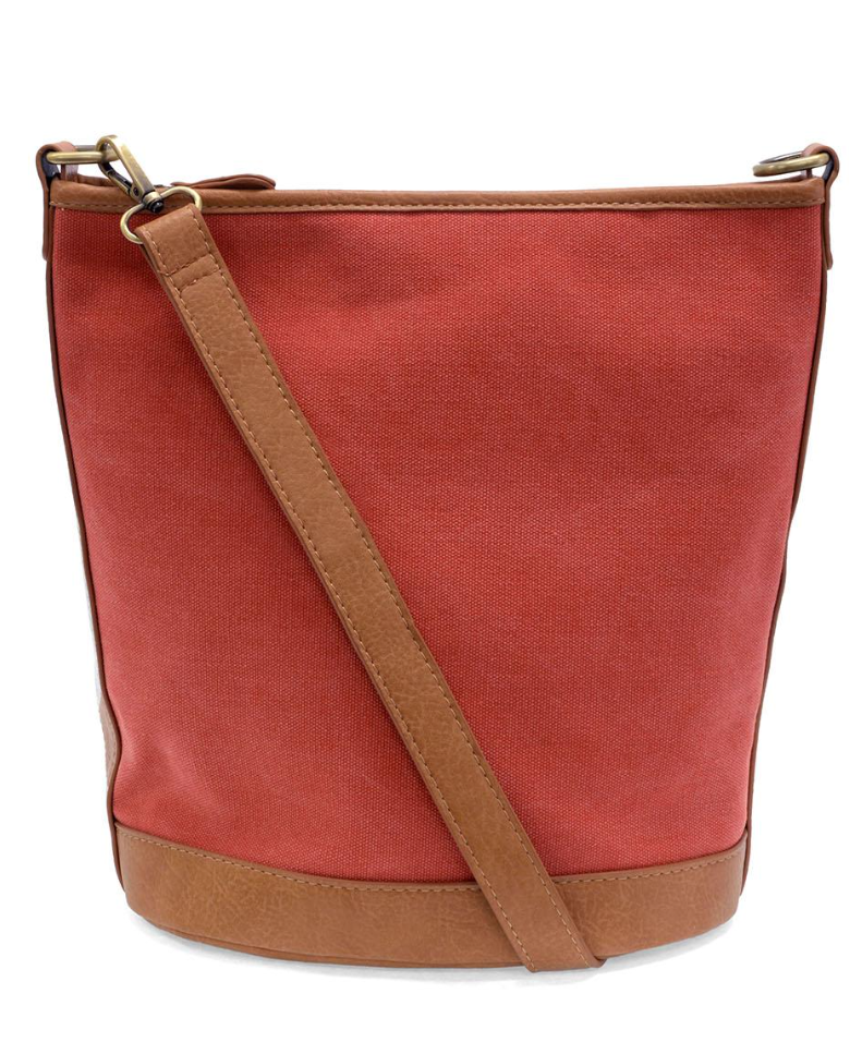 Joy Susan Aurora Bucket purse, canvas