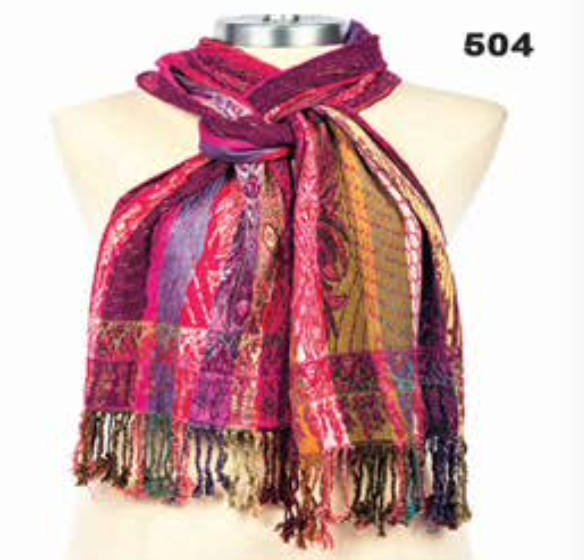 Rapti scarf 8402LY, silk/lycra print (8 prints/colors)
