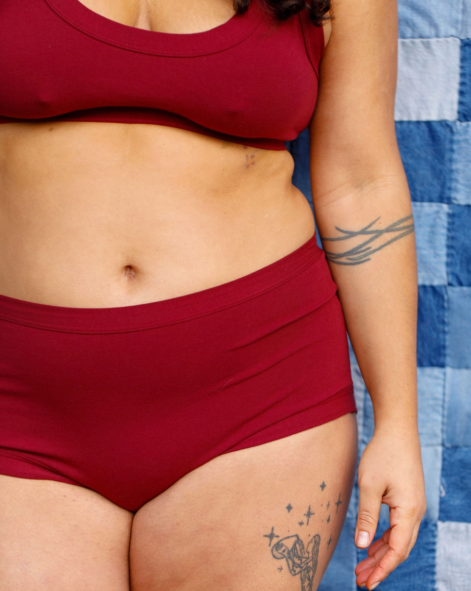 Thunderpants panties, Original Tuscan red solid