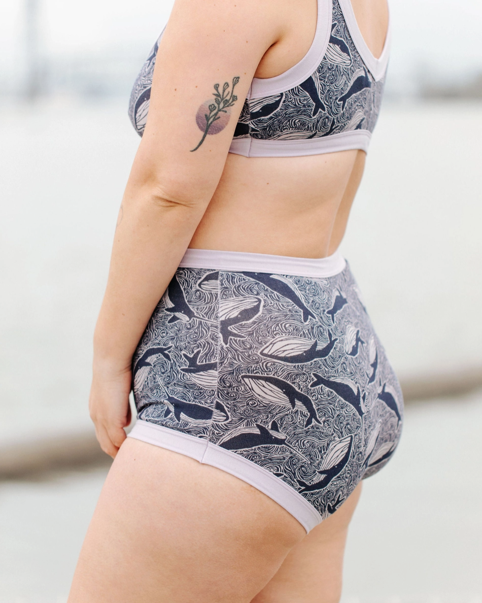 Bragas Thunderpants, Sky Rise Blueberry Blue liso