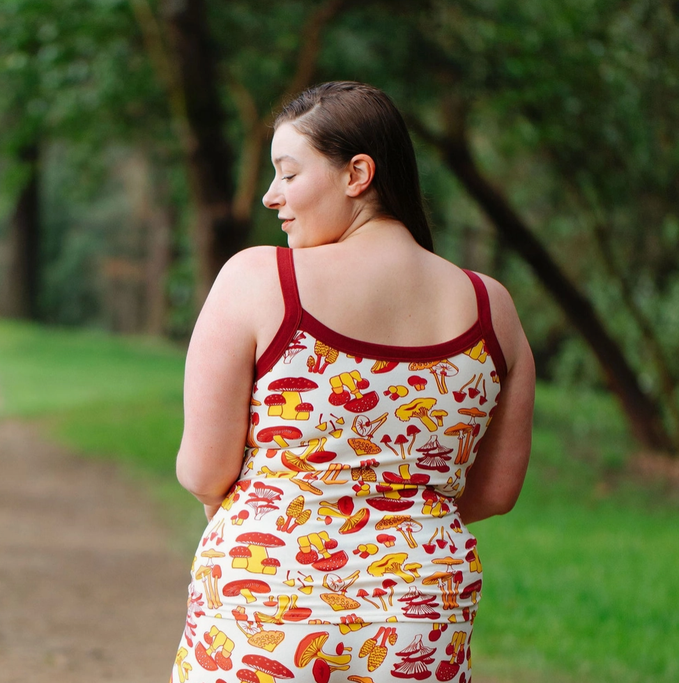 Thunderpants cami, Whadda Fungi print