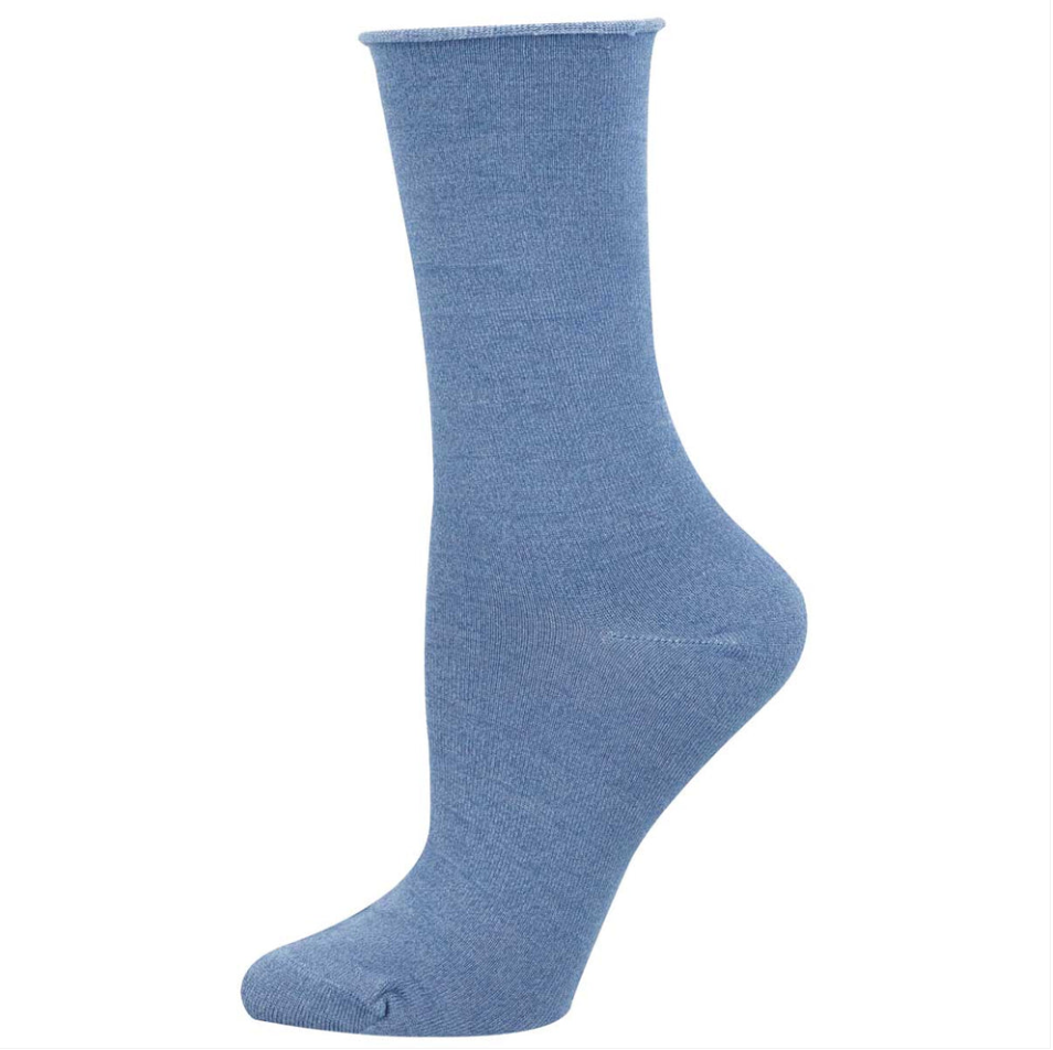 Socksmith bamboo crew, solid women's sizing (15+ colors)