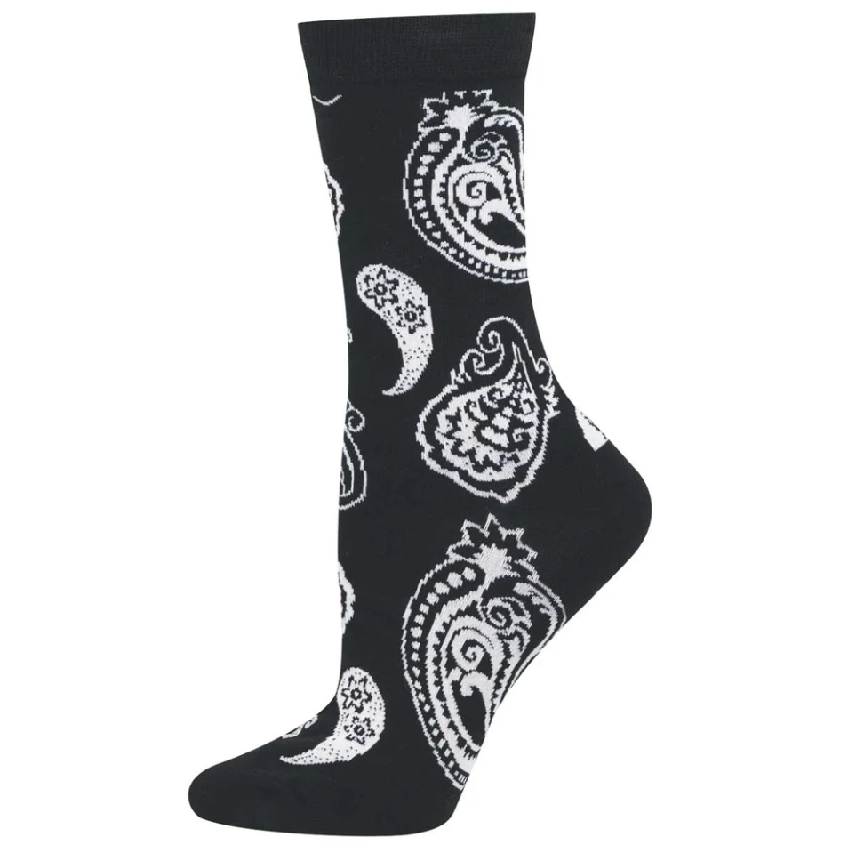 Socksmith bamboo graphic crew, women's sizing (40+ patterns)