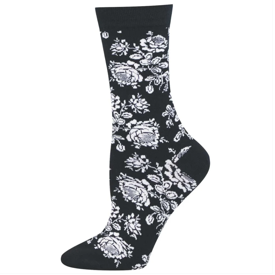Socksmith bamboo graphic crew, women's sizing (40+ patterns)
