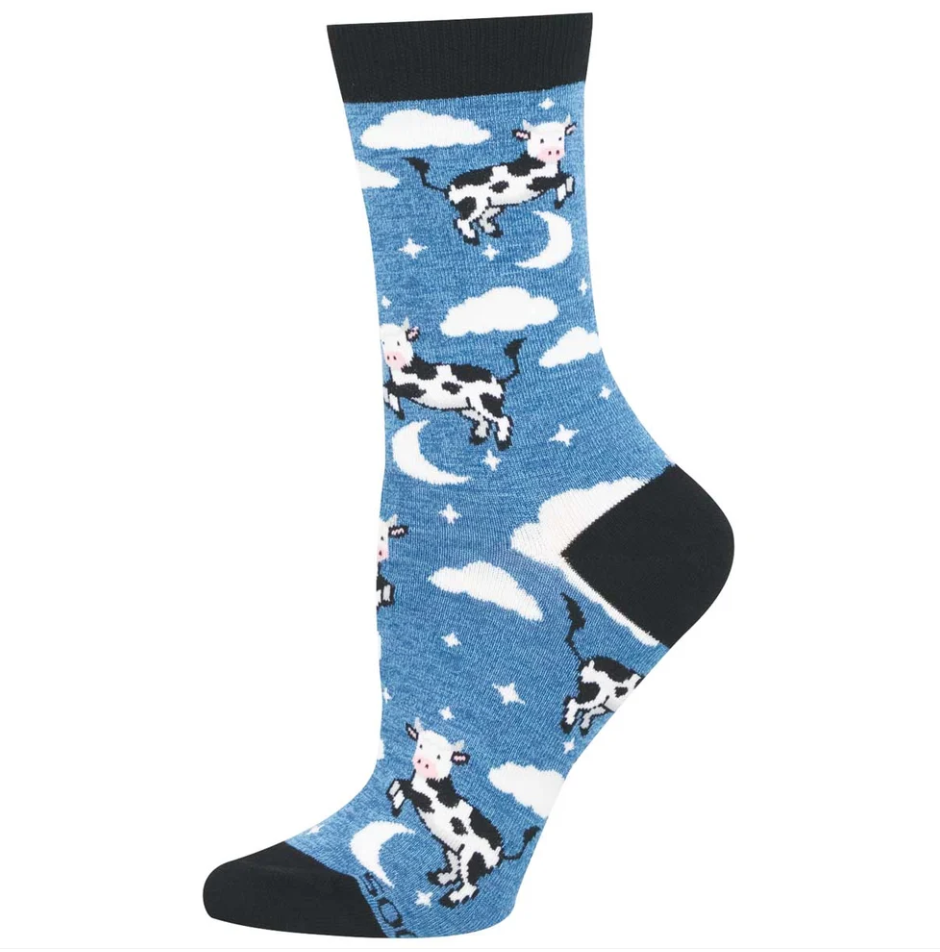 Socksmith bamboo graphic crew, women's sizing (40+ patterns)