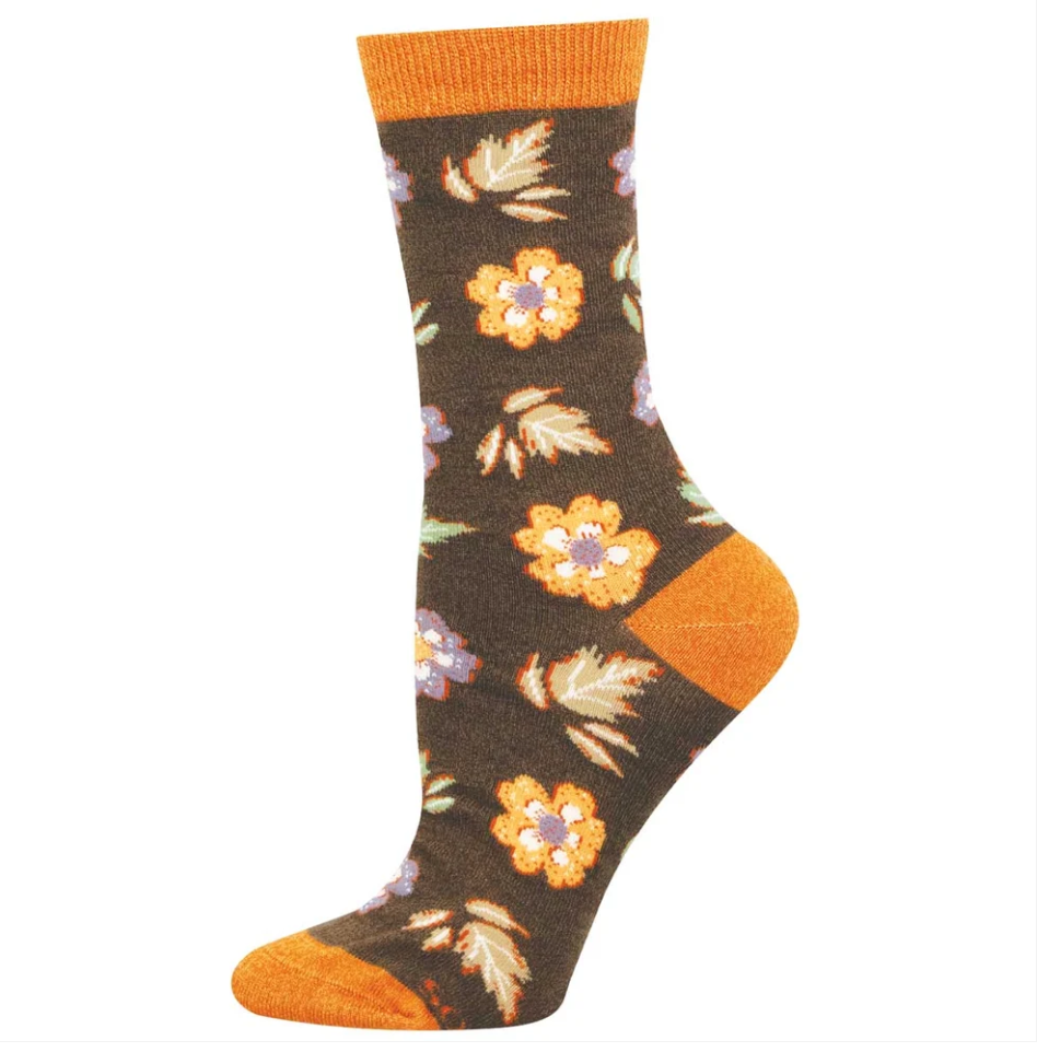 Socksmith bamboo graphic crew, women's sizing (40+ patterns)