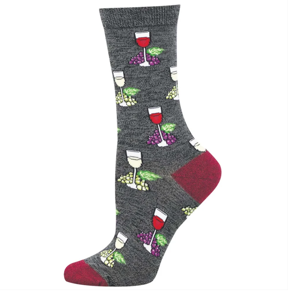 Socksmith bamboo graphic crew, women's sizing (40+ patterns)