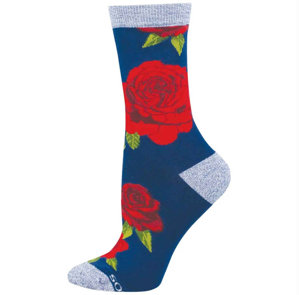 Socksmith bamboo graphic crew, women's sizing (40+ patterns)