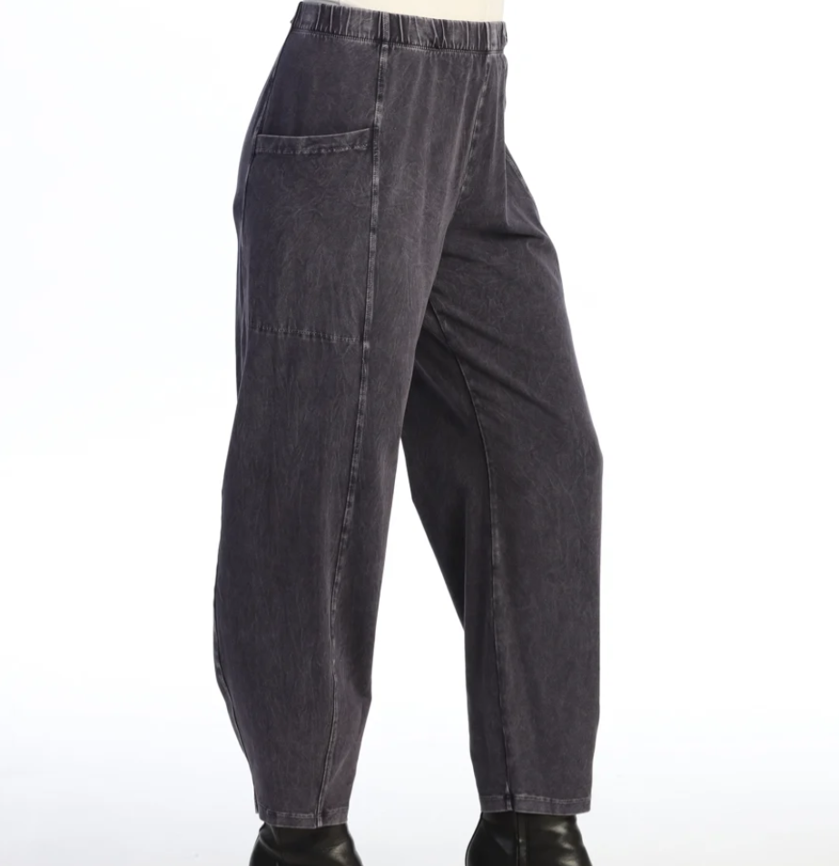 Jess & Jane pant M100, cotton mineral wash lantern (4 colors)