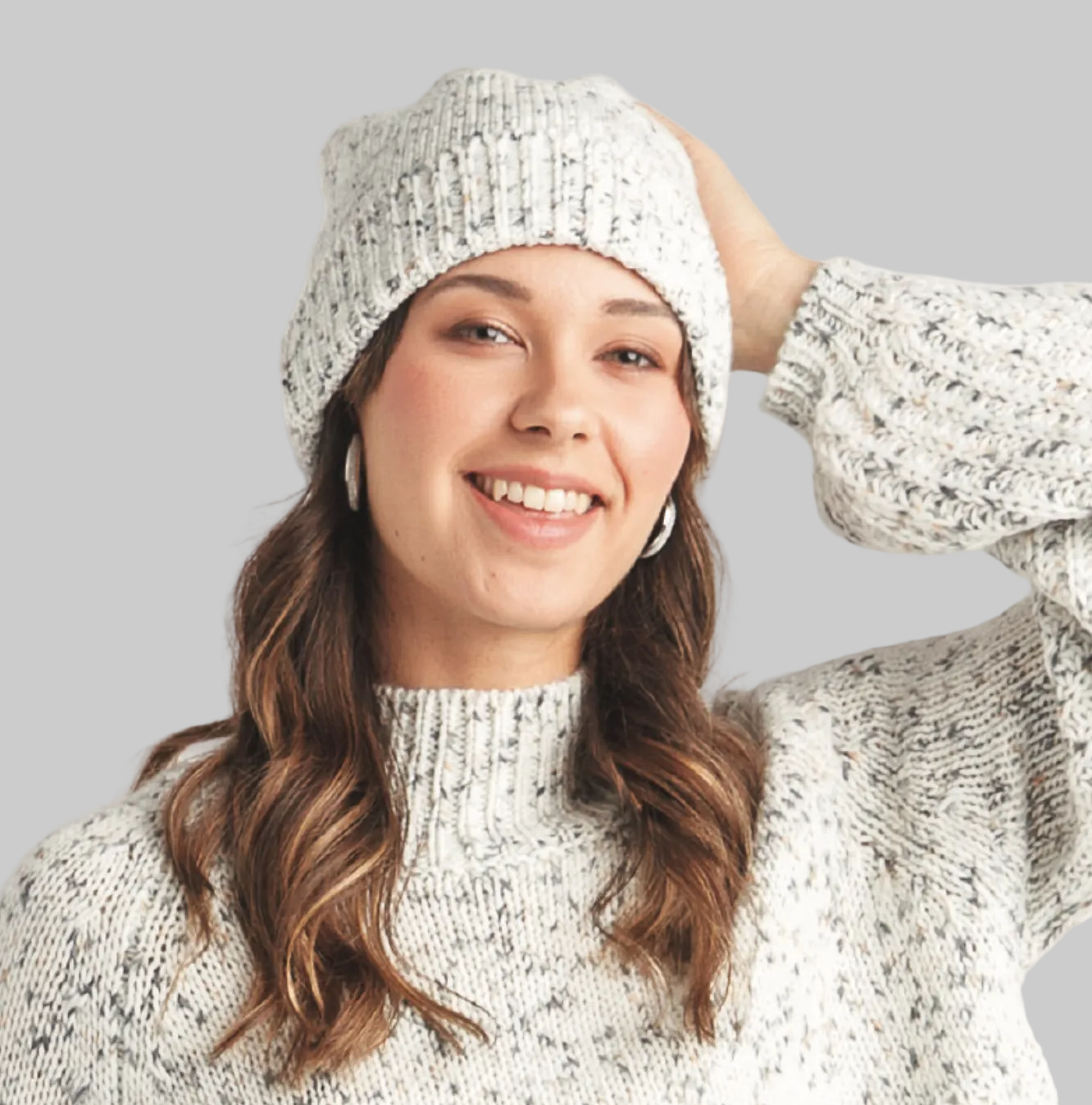 Papillon hat 21351, speckled toque
