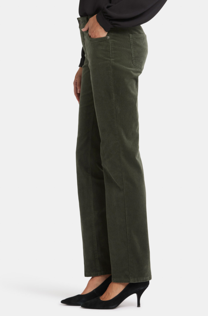 NYDJ Marilyn recta PETITE pana, tiro medio, cremallera (2 colores) Tallas en OFERTA