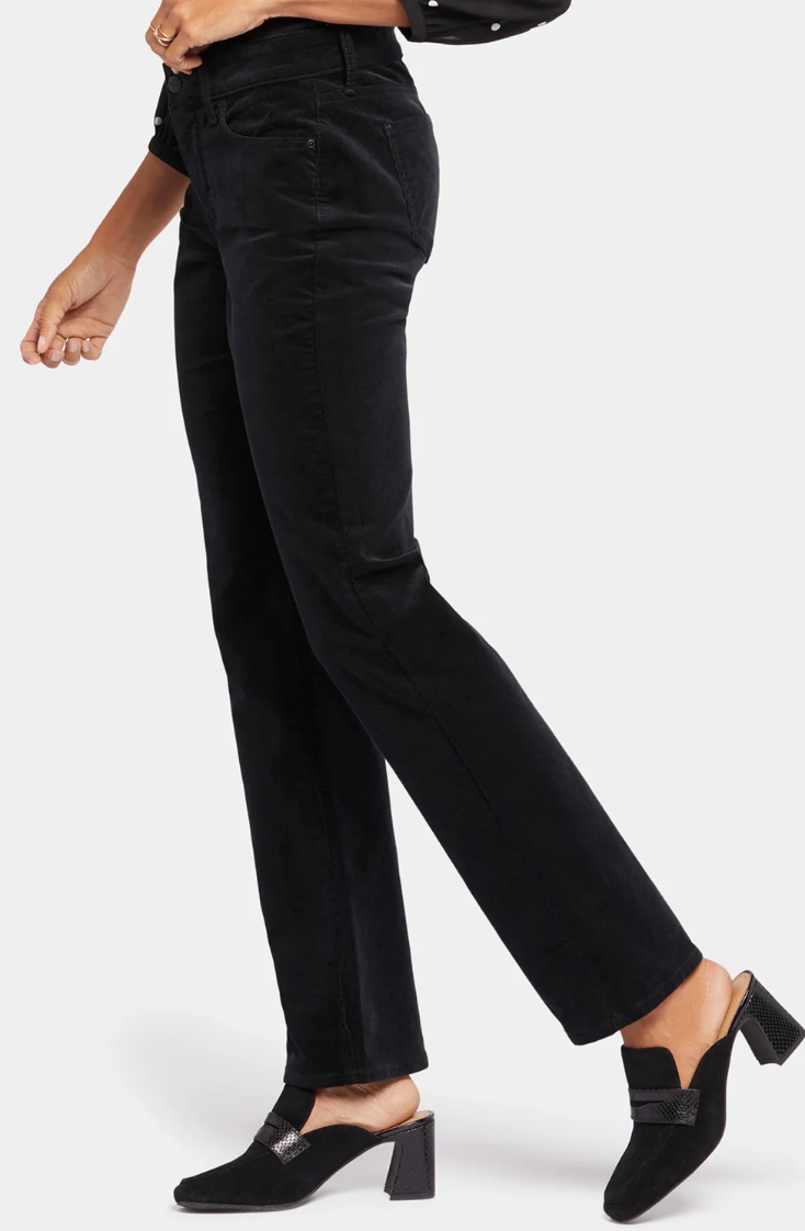 NYDJ Marilyn recta PETITE pana, tiro medio, cremallera (2 colores) Tallas en OFERTA