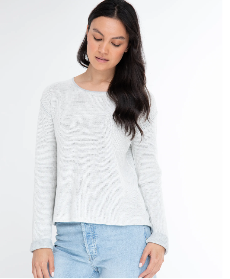 Alashan sweater LC2009, Plaited Reversible cotton cashmere