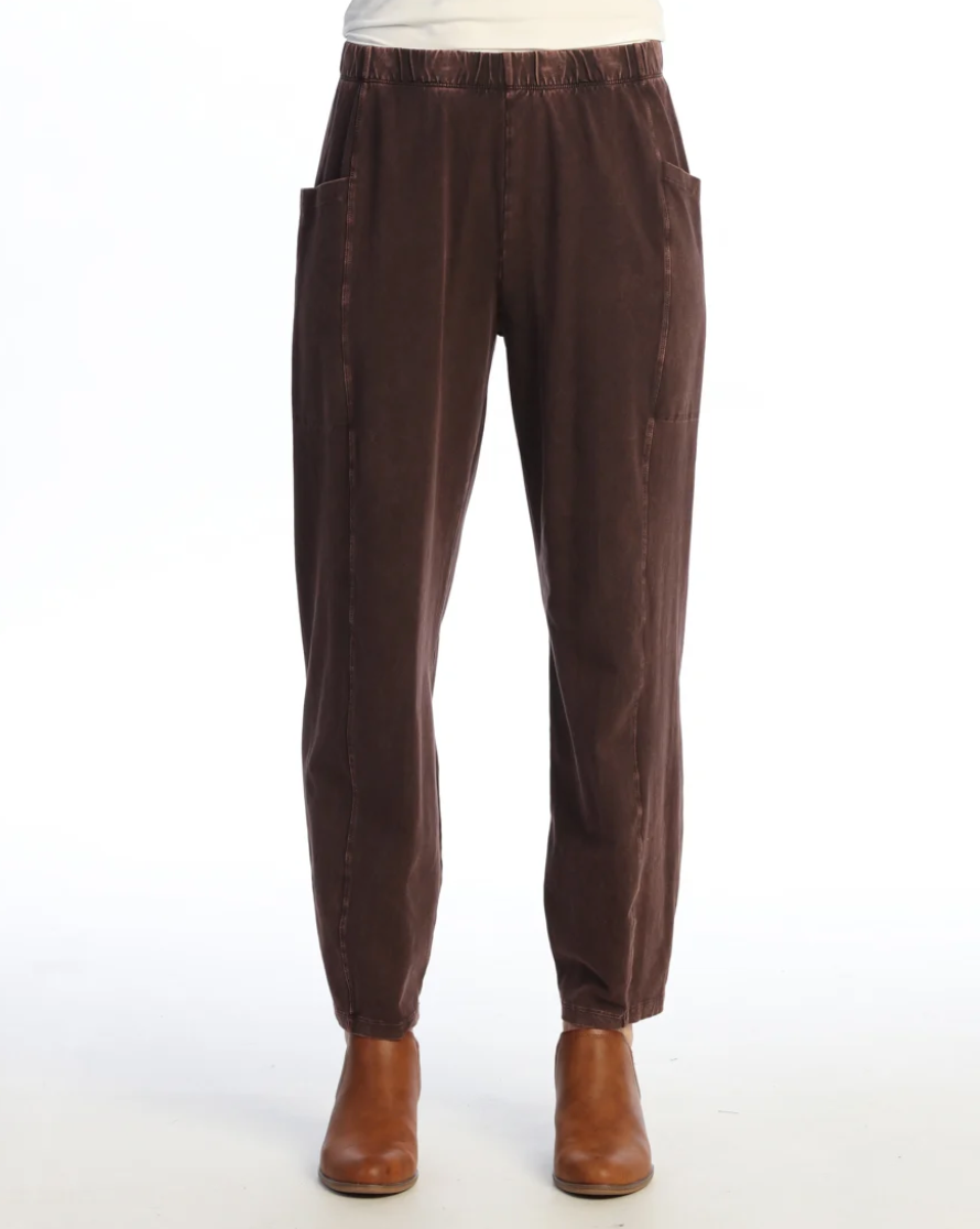 Jess & Jane pant M100, cotton mineral wash lantern (4 colors)