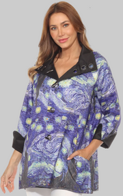 Oopéra raincoat, Starry Night Van Gogh
