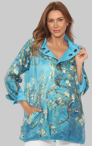 Oopéra raincoat, Blossoming Almond Van Gogh