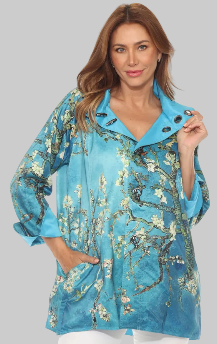 Oopéra raincoat, Blossoming Almond Van Gogh