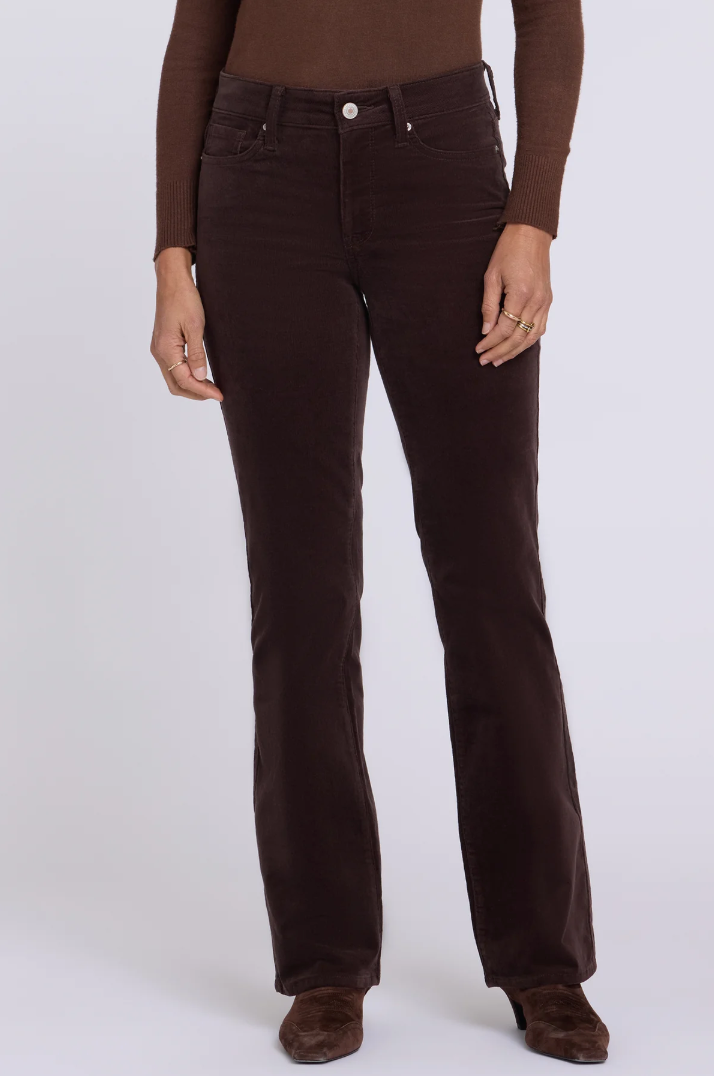 NYDJ Marilyn recta PETITE pana, tiro medio, cremallera (2 colores) Tallas en OFERTA