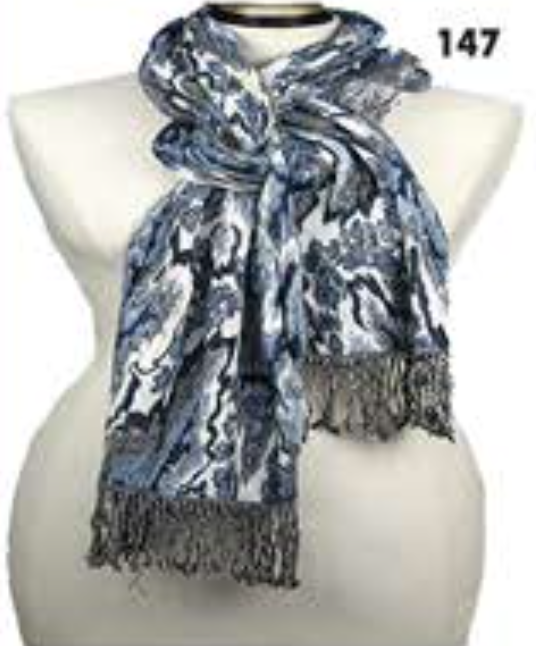 Rapti scarf 8402LY, silk/lycra print (8 prints/colors)