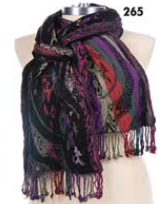 Rapti scarf 8402LY, silk/lycra print (8 prints/colors)
