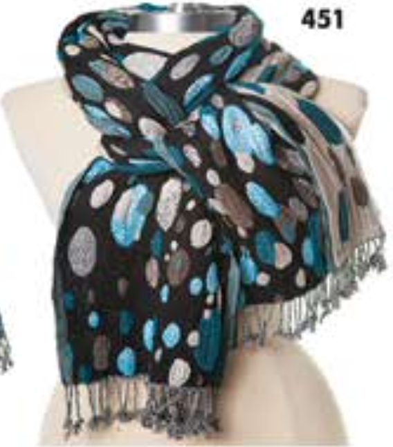 Rapti scarf 8402LY, silk/lycra print (8 prints/colors)