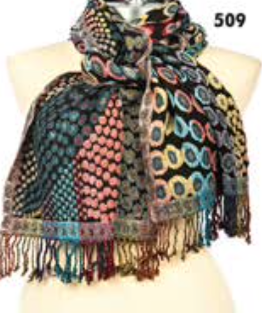 Rapti scarf 8402LY, silk/lycra print (8 prints/colors)