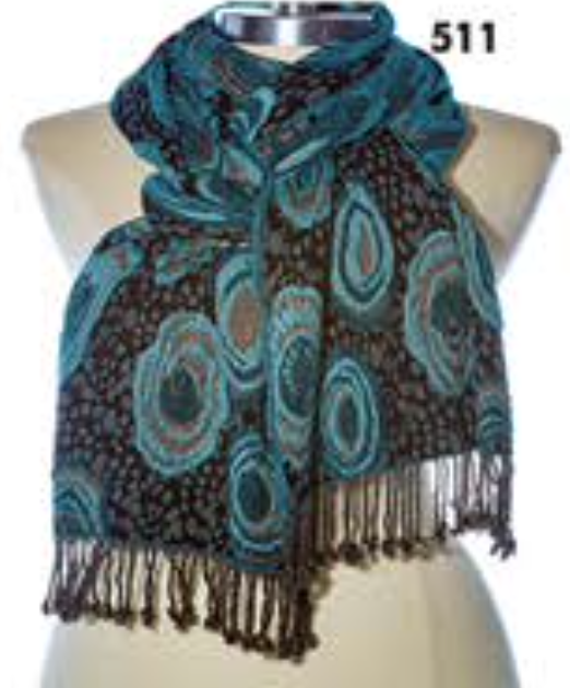Rapti scarf 8402LY, silk/lycra print (8 prints/colors)