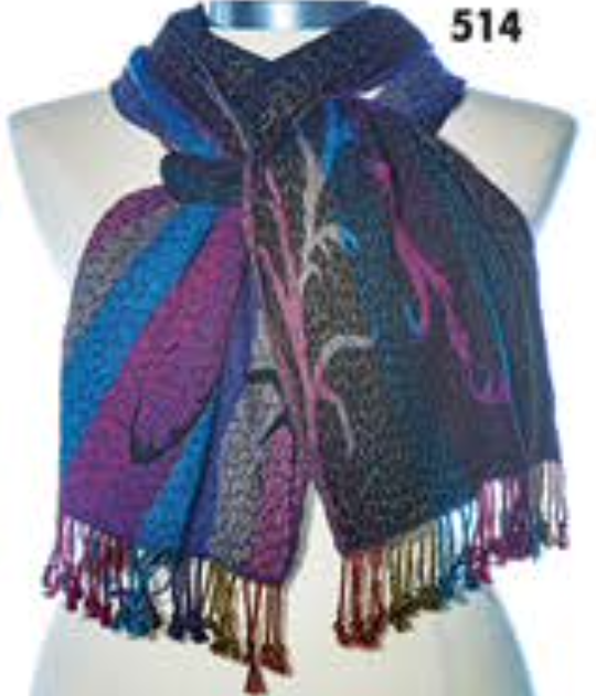 Rapti scarf 8402LY, silk/lycra print (8 prints/colors)