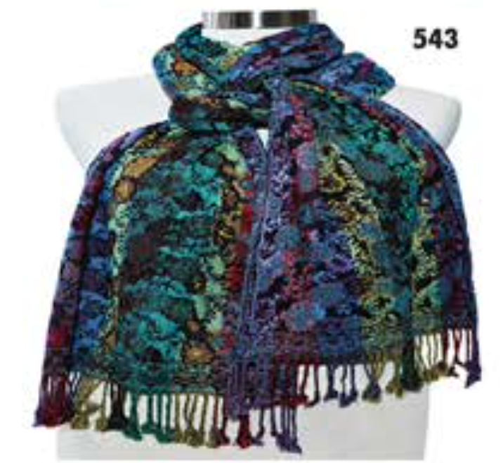 Rapti scarf 8402LY, silk/lycra print (8 prints/colors)