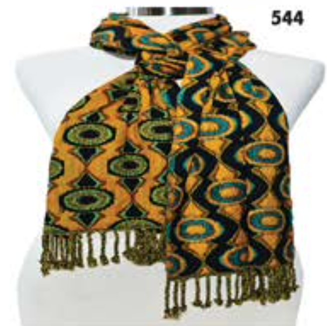 Rapti scarf 8402LY, silk/lycra print (8 prints/colors)
