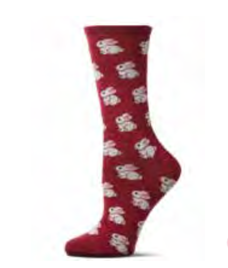 MeMoi socks MCL05863, Bunnies cashmere-blend crew