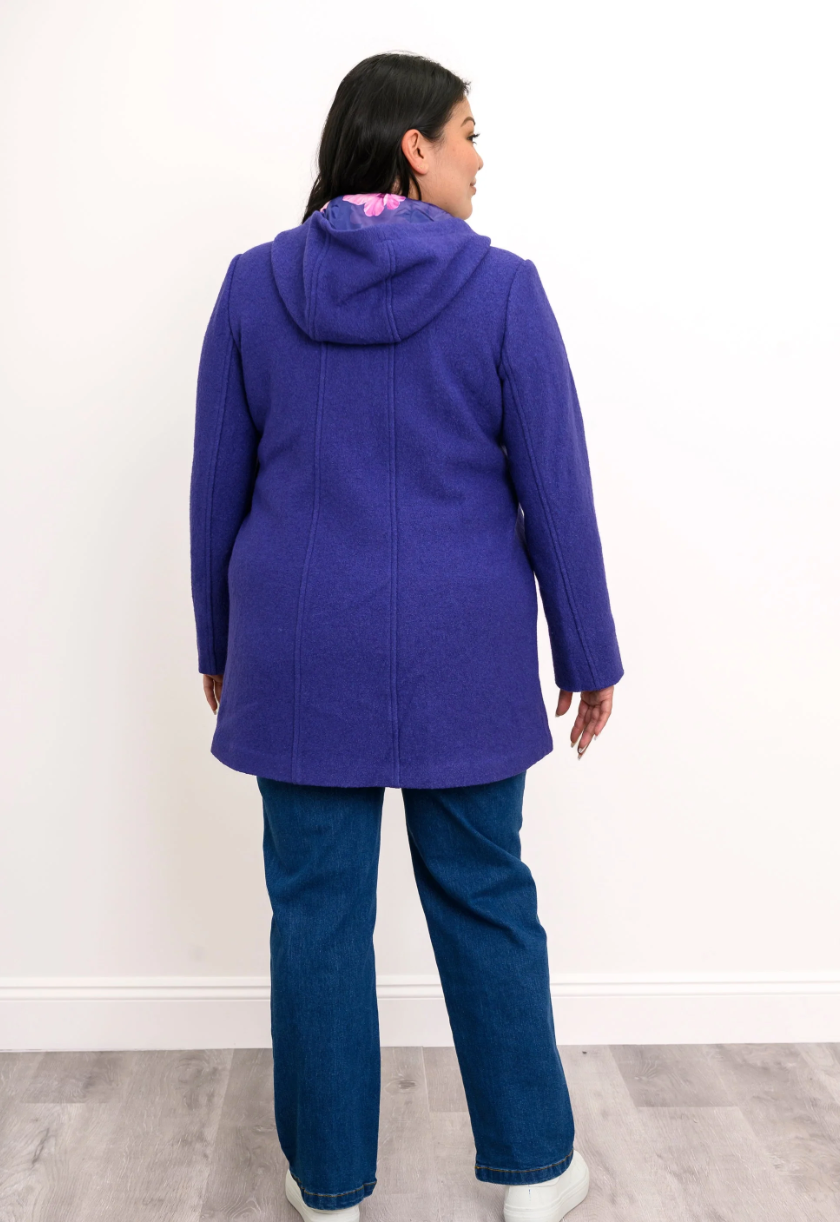 Blue Sky Pender coat/jacket, hooded boiled wool