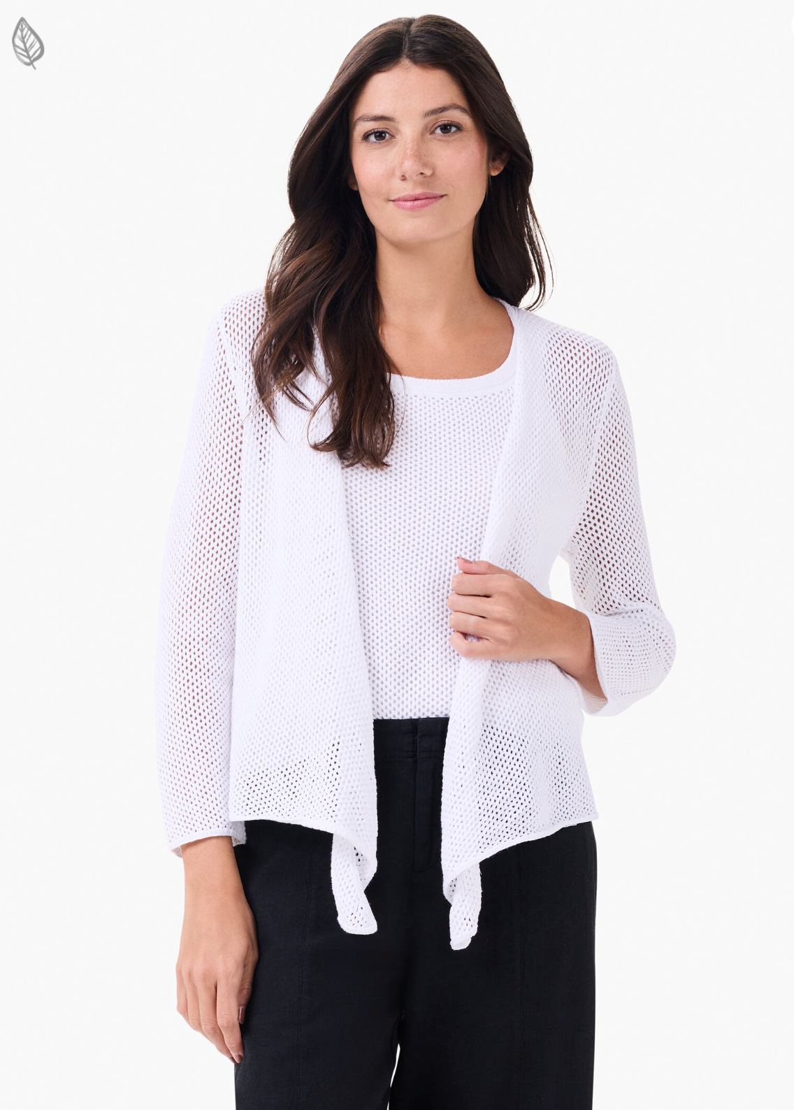 Nic + Zoe cardigan 241110, mesh 4-way solid