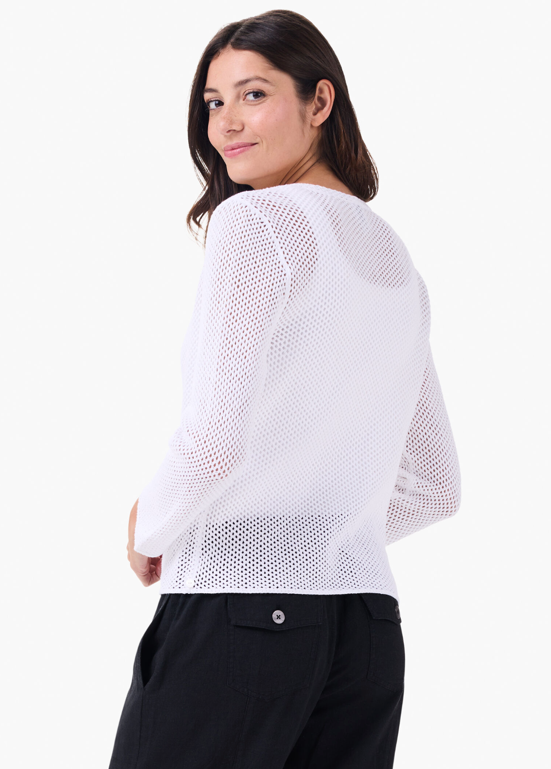 Nic + Zoe cardigan 241110, mesh 4-way solid