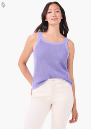 Camiseta sin mangas Nic + Zoe, punto de malla