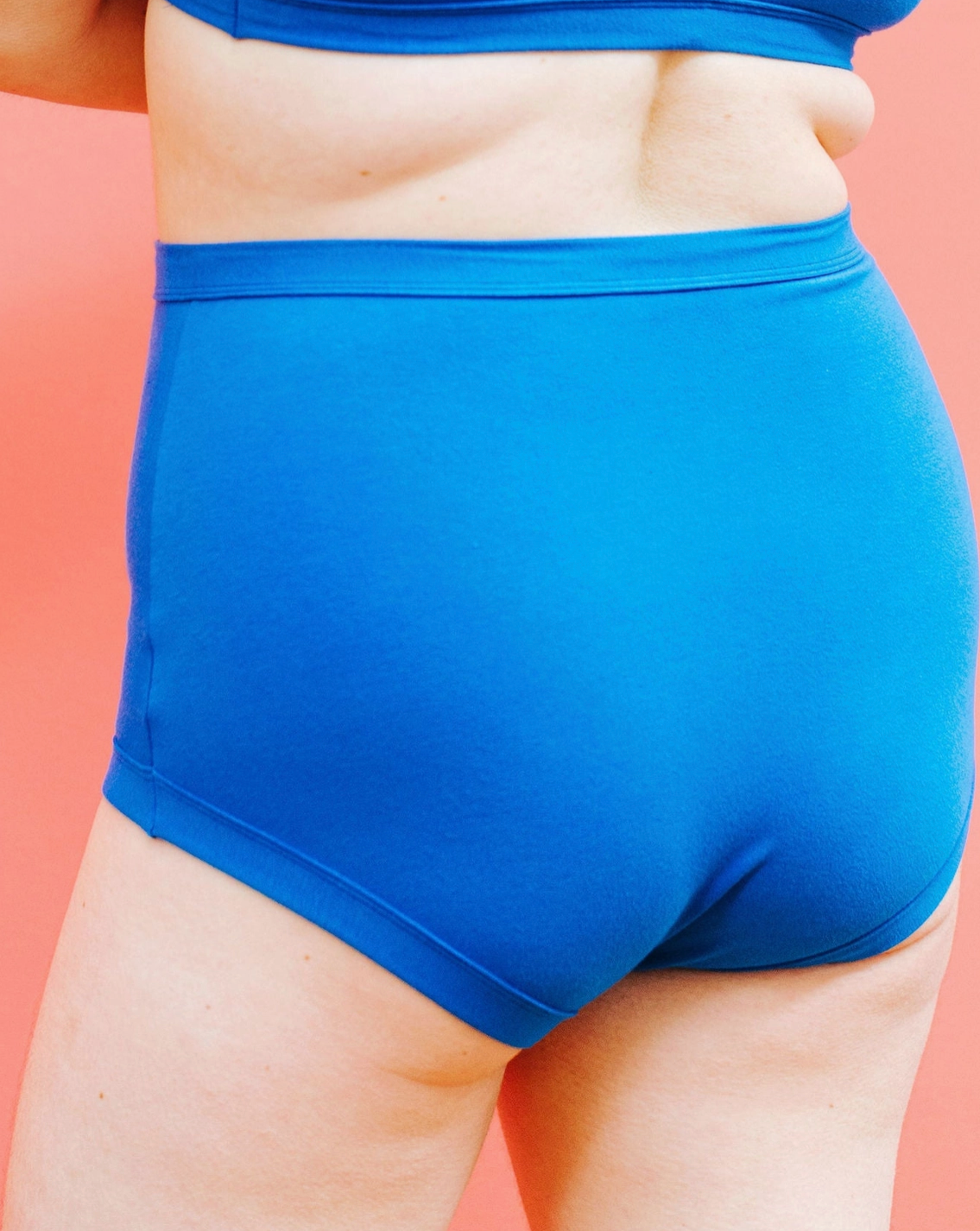 Thunderpants panties, Sky Rise Blueberry Blue solid