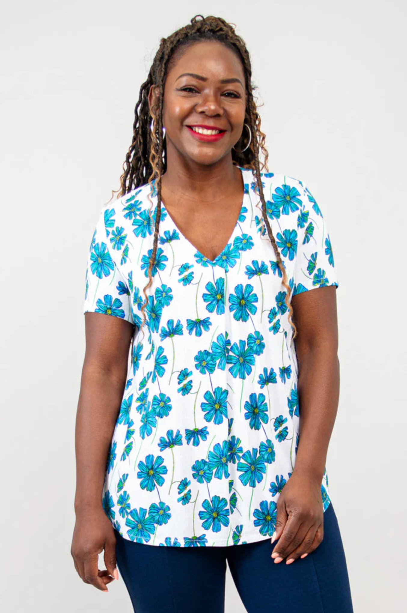Blue Sky Bailey shirt, bamboo linen short sleeve SALE Size 2X